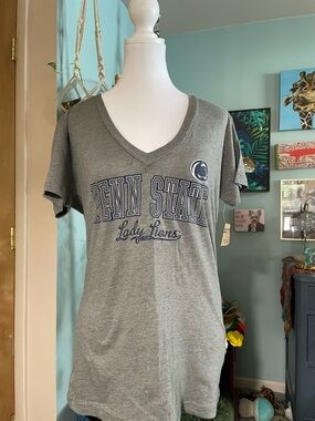 Rivalry Threads Gray Fan Tee with Logo Tag